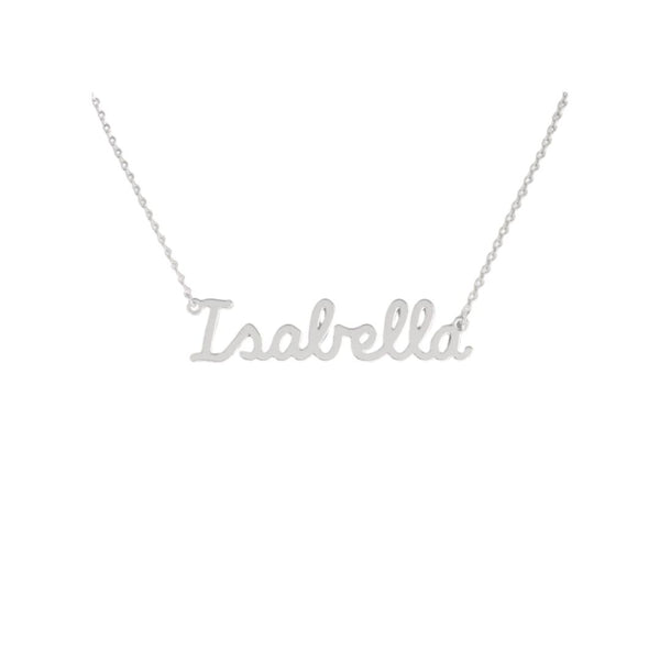 Collana Nome Isabella In Acciaio 316 -