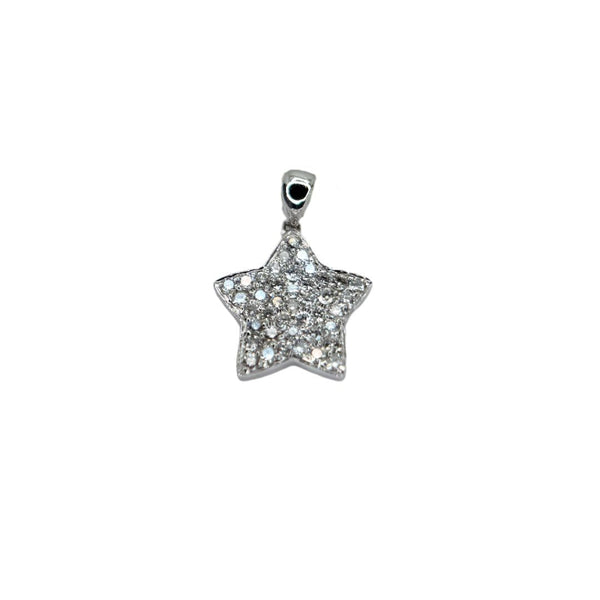 Stella Pendente in Oro Bianco 18 KT con Diamanti PBFGMBAPD524