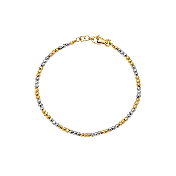 Bracciale Handmade Milleluci in Oro Bianco e Giallo 18 KT BRML08