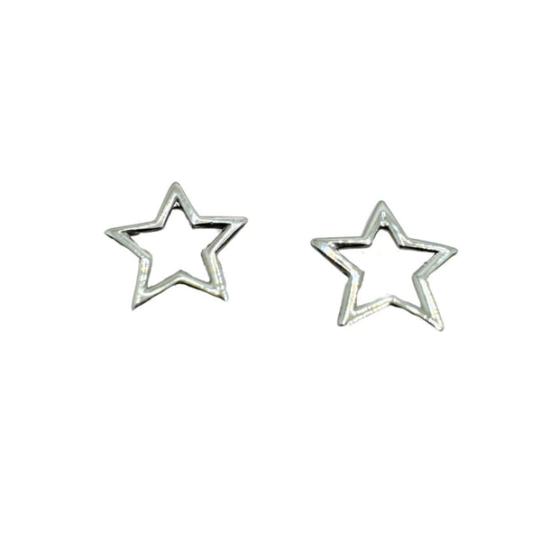 Orecchini Stella a Lobo in Oro Bianco 18 KT OR031