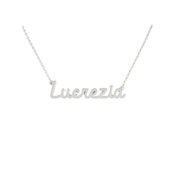 Collana Nome Lucrezia In Acciaio 316 -