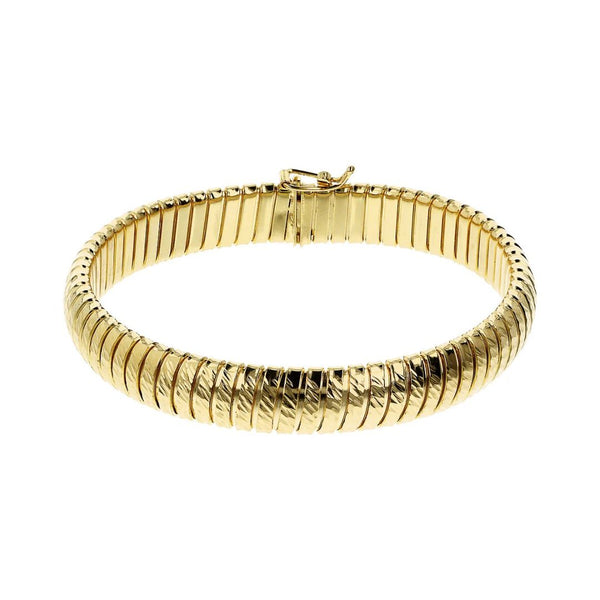 Bracciale Etrusca Tubogas Con Superficie Lavorata