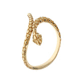 Anello Milor Gold Contrarié Snake Oro 375 Con Superficie Lavorata