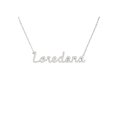Collana Nome Loredana In Acciaio 316