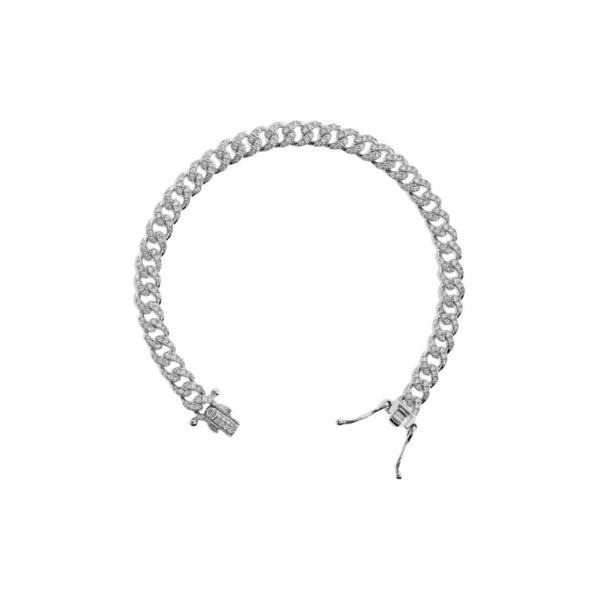 Bracciale Albert M. A Catena Grumetta Con Pavé Di Cubic Zirconia