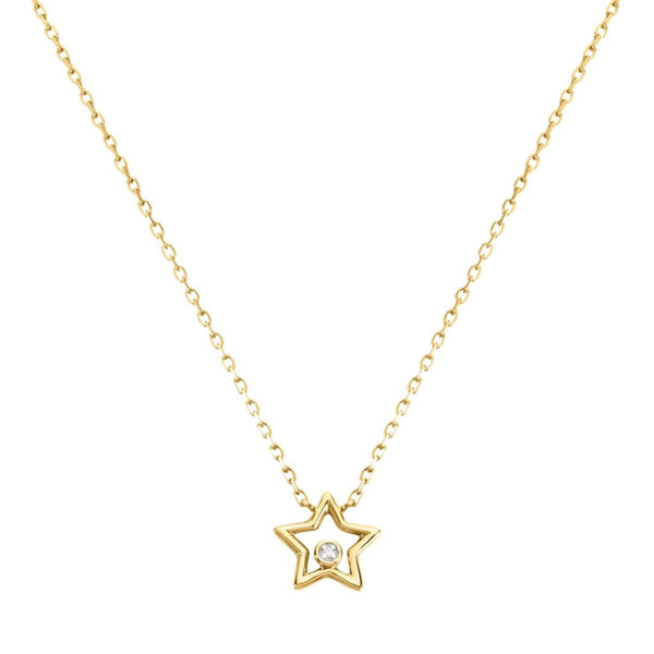 Collana Stroili Stella Mon Petit Oro Bicolore 9 KT Diamante 0,0023 ct 1436847