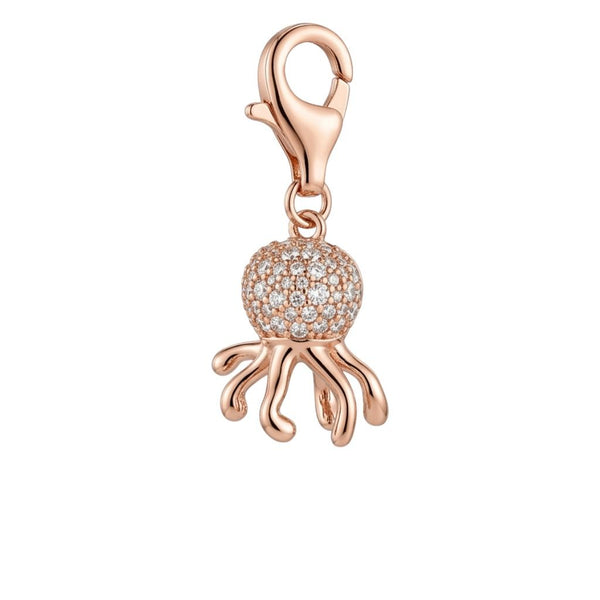 Bronzallure LUCKY CHARM - Ciondolo Polpo con Pavé di Cubic Zirconia WSBZ02673.OCT