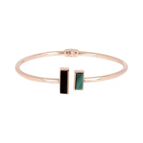 Bracciale Bronzallure Contrarié Con Pietre Carré In Golden Rose WSBZ01904.BO