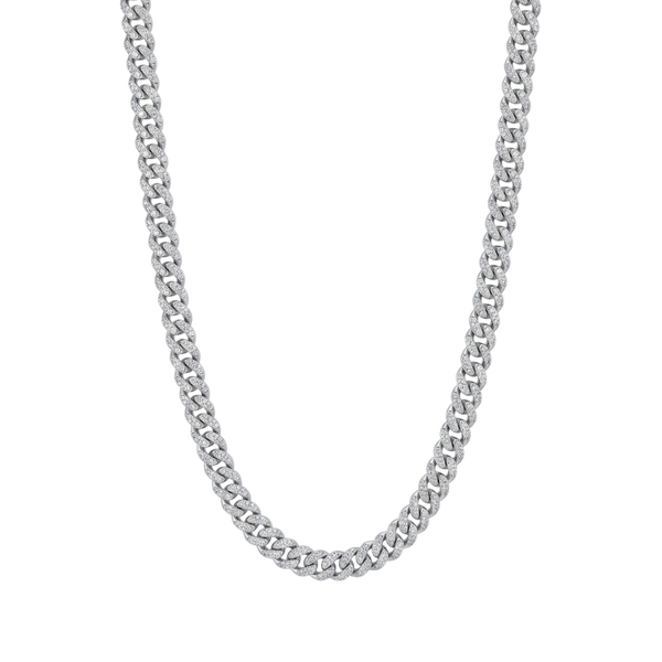 Collana Bronzallure Grumetta In Pavè Cubic Zirconia -