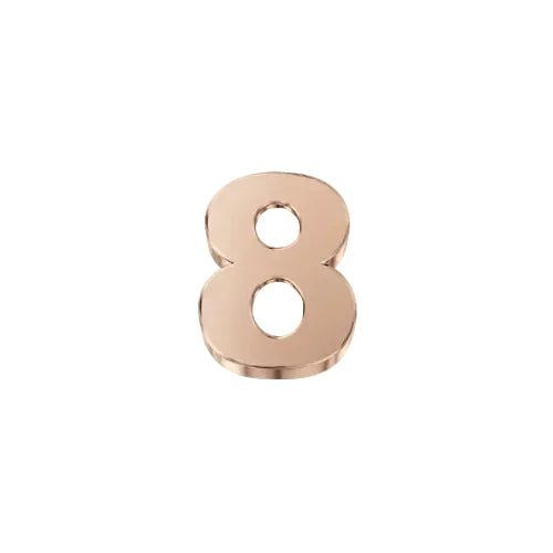 Charm Elements Numero 8 in Oro Rosa DCHF3332N8