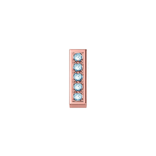 Charm Elements Lettera I in Oro Rosa e Diamanti 0,01 ct DCHF9143I.001