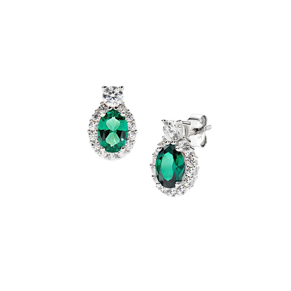 Orecchini Amen Madame in Argento con Zirconi Colorati -