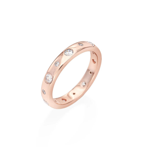 Anello Amen Fede Rosè Con Zirconi Incastonati FERBZ-52