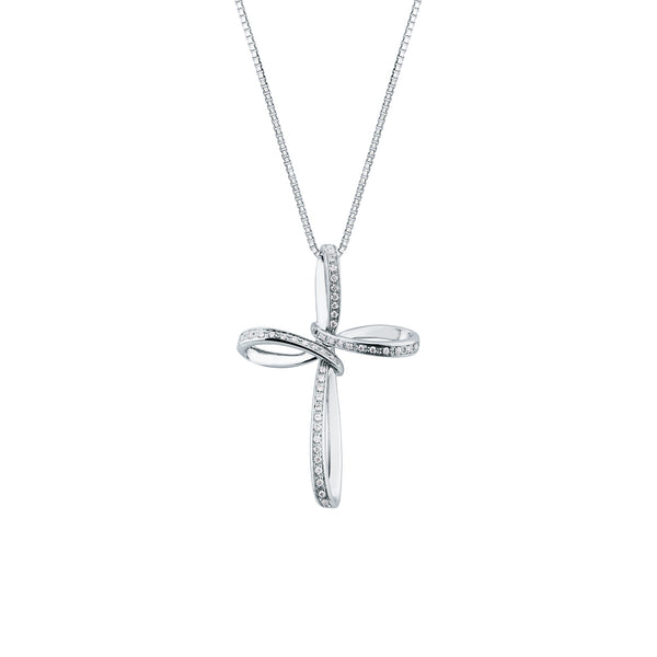 Collana Mirco Visconti con Croce Pendente con diamanti MV23/10