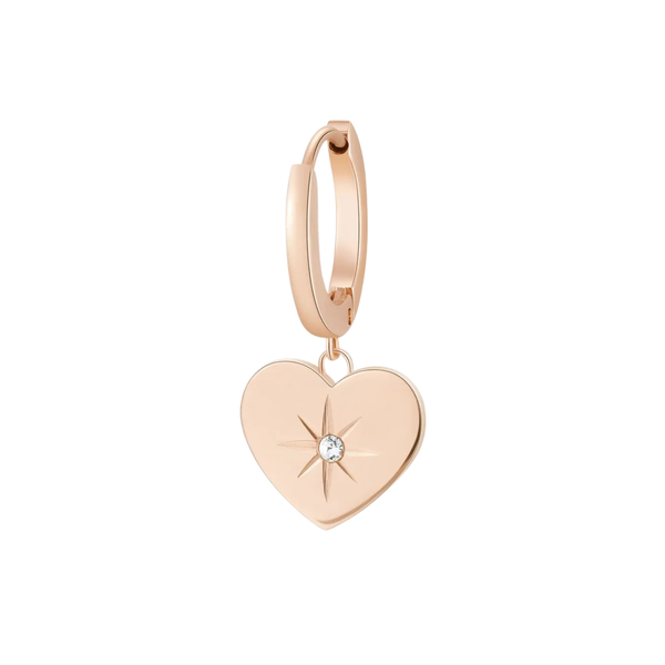 Brosway Chakra Heart Rose Gold Single Earring