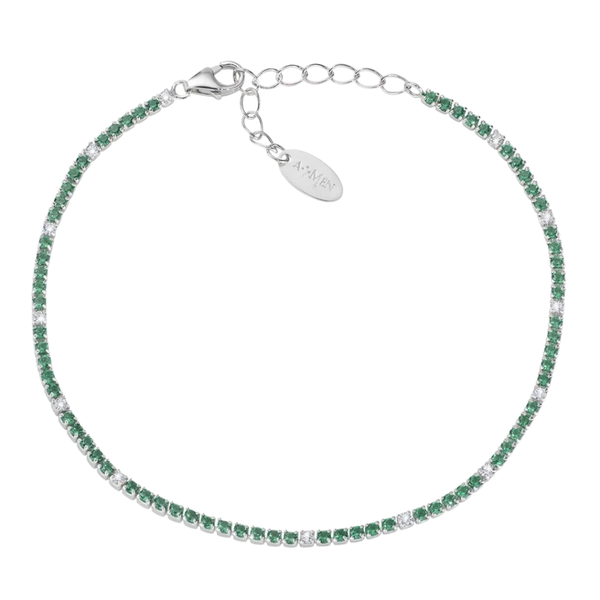 Bracciale Amen Tennis Mania Con Zirconi Colorati E Bianchi BT1B