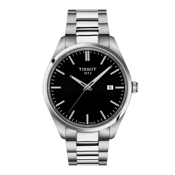 Orologio Tissot Da Uomo PR 100 Con Quadrante Nero E Indici Full Lumè T1504101105100