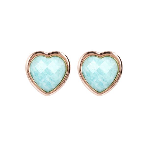 Orecchini Bronzallure Carisma Con Cuore In Pietra Naturale