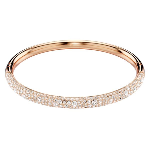 Pulsera de copo de nieve con pavé sublimado de Swarovski en baño de oro rosa