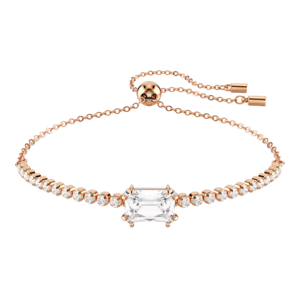 Bracciale Swarovski Tennis Matrix Bianco Placcato Oro Rosa 5730706