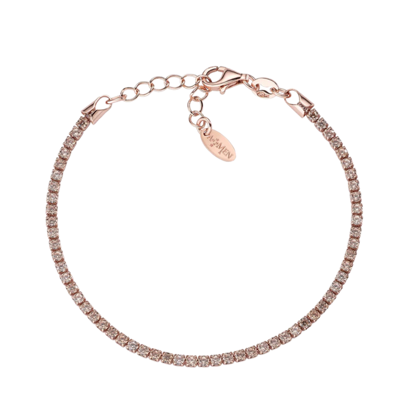 Bracciale Amen Tennis Mania Rosè Con Zirconi Colorati BTR