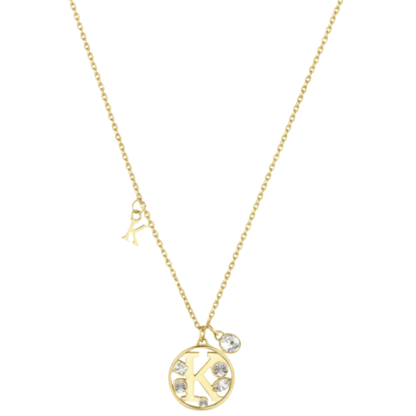Collana Brosway Chakra Alfabeto Iniziale K Dorata