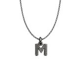 Nove25 Initial M Dotted Necklace