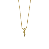 Collar Cornino Pequeño de Puntos Nove25 en Baño de Oro Amarillo