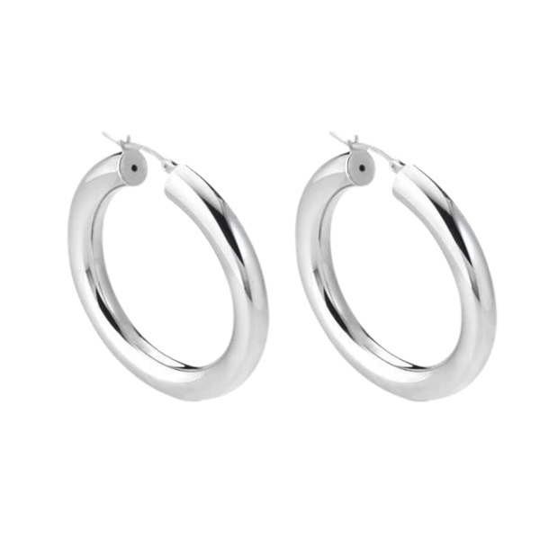 Orecchini Marcello Pane Cerchi Argentati