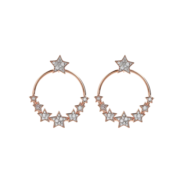 Orecchini Bronzallure Con Stelle In Pavé Di Cubic Zirconia WSBZ01437.W