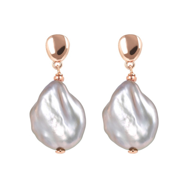 Orecchini Bronzallure Con Perla Ming Barocca Naturale WSBZ01817.GPRL