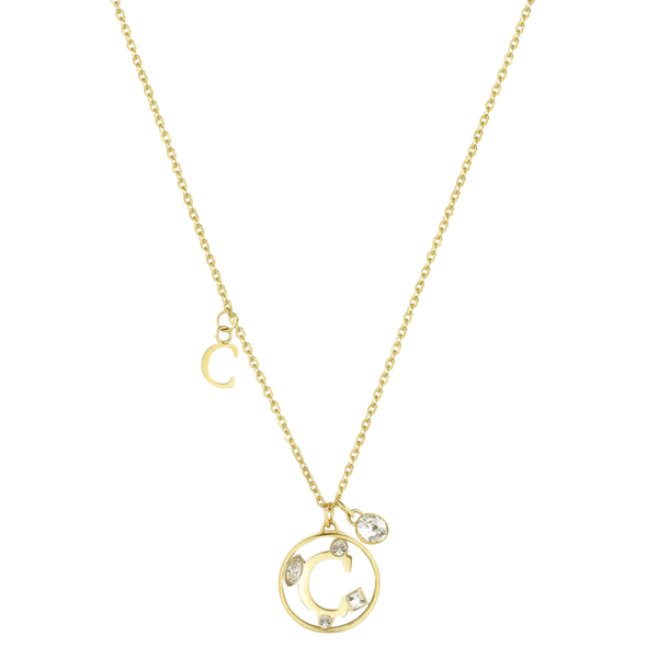 Collana Brosway Chakra Alfabeto Iniziale C Dorata BHKN029