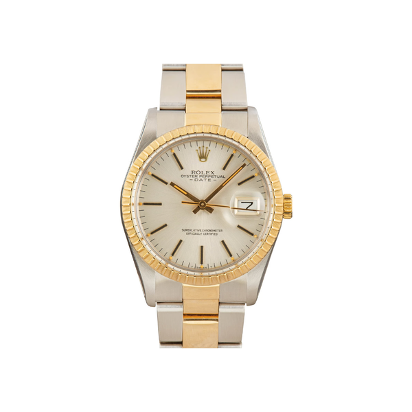Orologio Rolex Oyster Perpetual Date 15053 Acciaio Oro 34 mm 15053