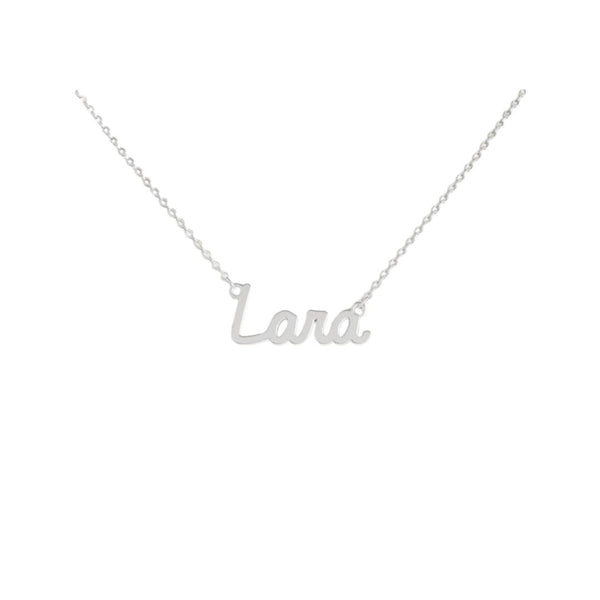 Collana Nome Lara In Acciaio 316 -
