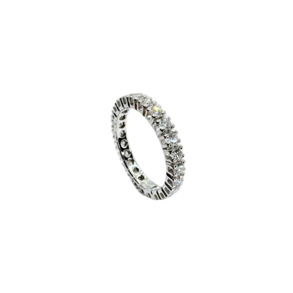 Veretta Leo Pizzo in Oro Bianco e Diamanti 001115