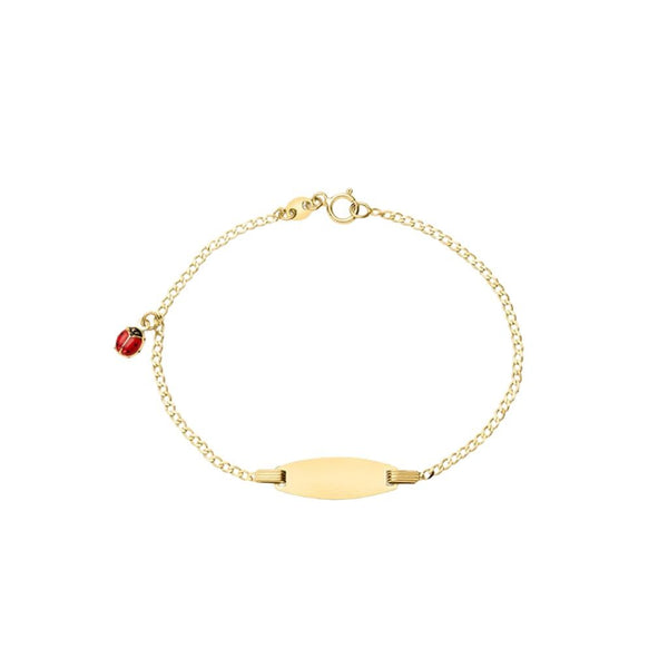 Bracciale Stroili Con Targhetta Coccinella Holy Oro Giallo 9 KT 1415883