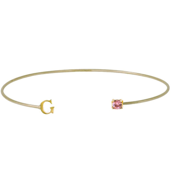 Pulsera Rígida Versari Letra Inicial G