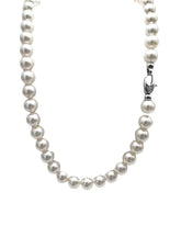 8mm Akoya Pearl Necklaces with White Gold and Diamond Lobster Clasp