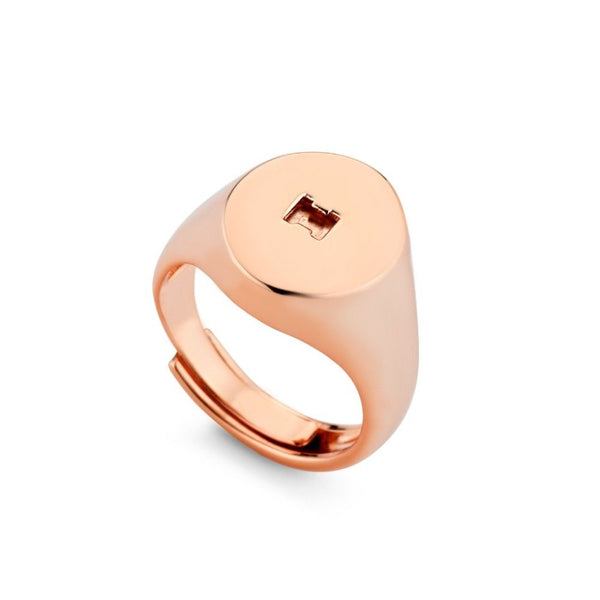 Anello Marcello Pane Chevalier Ovale Rosè