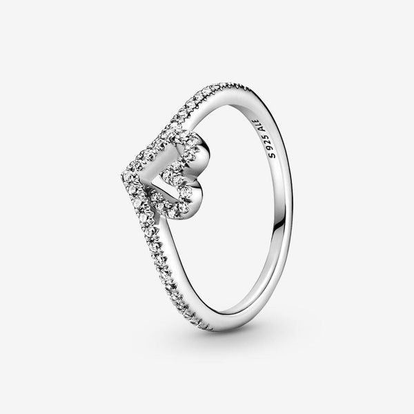 Anello Pandora Cuore Desiderio Scintillante Argentato 199302C01