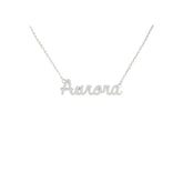 Collana Nome Aurora In Acciaio 316