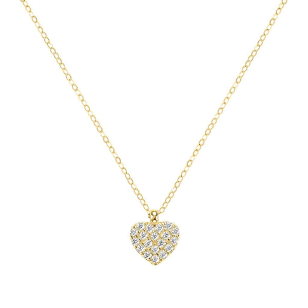 Collana Stroili Cuore Claire Oro Giallo 9 KT Maglia Rolò E Cubic Zirconia 1411983