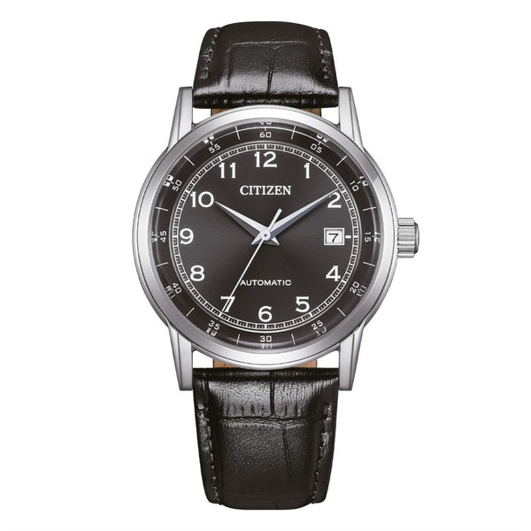 Citizen Men's Watch OF Classic Automatic Black Leather NJ0210-05E