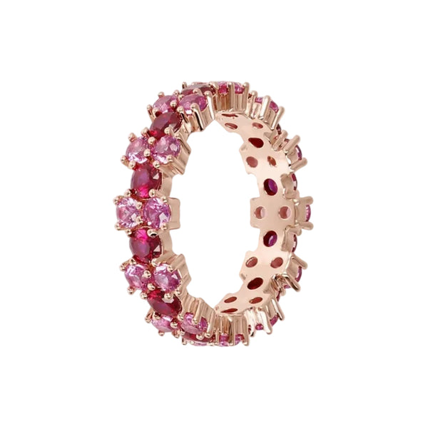 Anello Bronzallure Veretta Rose Gold Con Cubic Zirconia Rossa WSBZ02032.RED-54