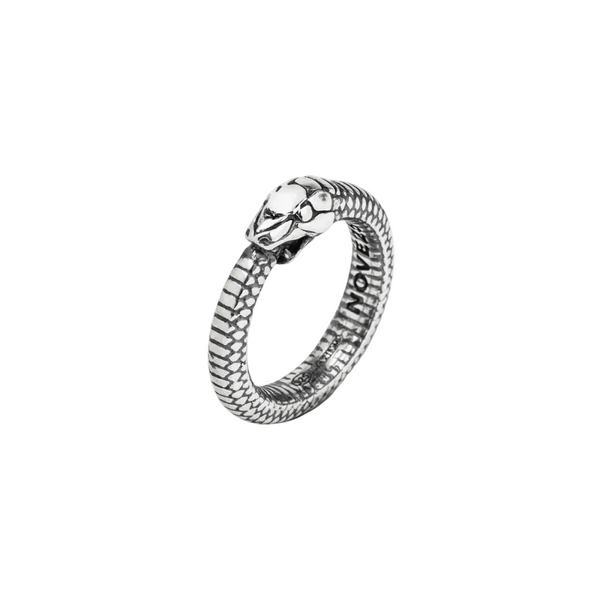 Anillo de serpiente Uroboro de plata del 25 de noviembre
