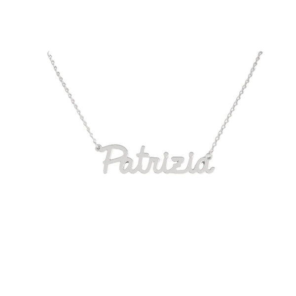 Collana Nome Patrizia In Acciaio 316 -