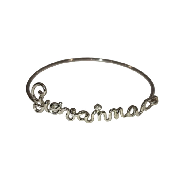Marcello Pane Bracelet with Giovanna Name in Silver