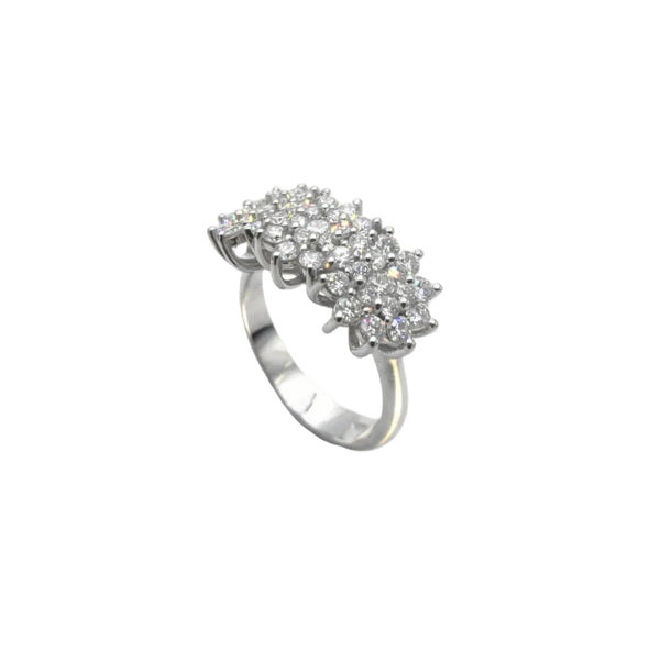Anello Trilogy Iannelli Handmade in Oro Bianco e Diamanti AL007TRY