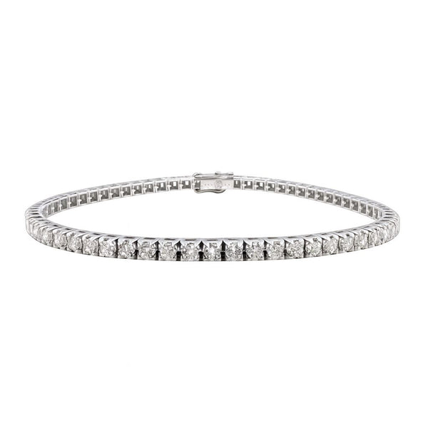Bracciale Tennis Davite&Delucchi in Oro Bianco e Brillanti -