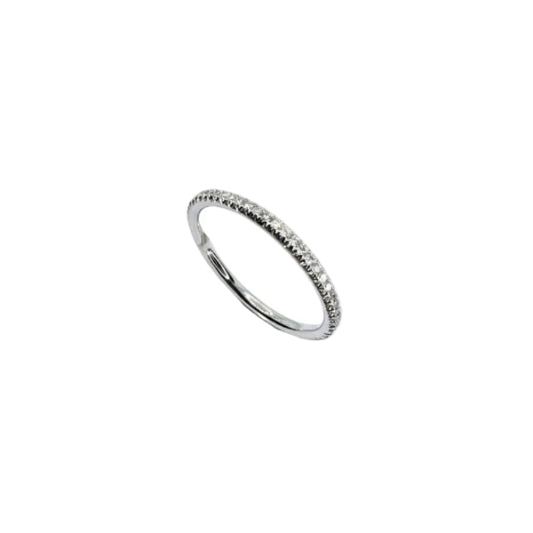 Anillo de oro blanco y diamantes para hombre
